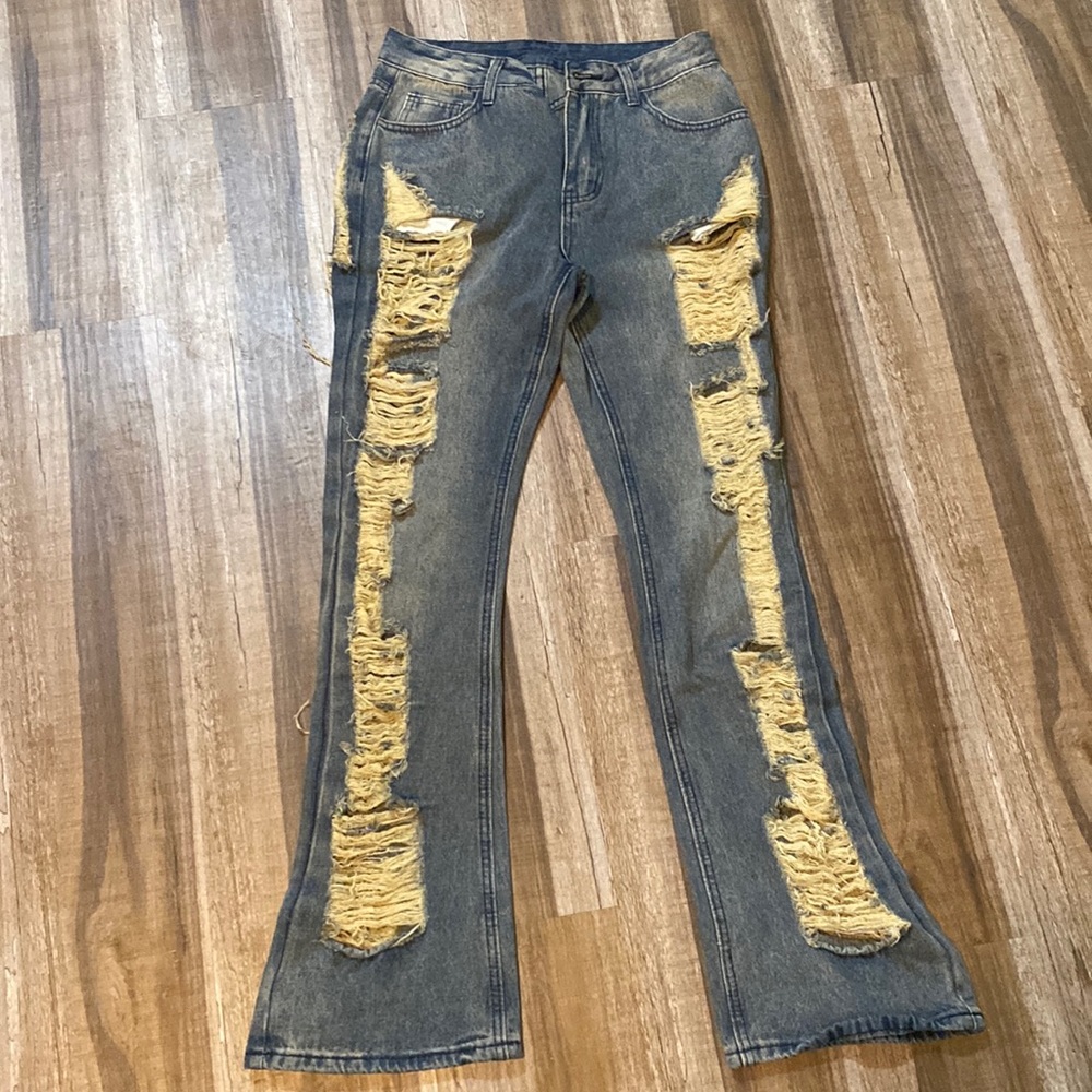 Shein Ripped Front&Back Boyfriend Jeans